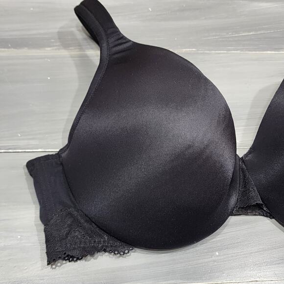Cacique Bra 44C Lightly Lined Underwire Black - Picture 3 of 9